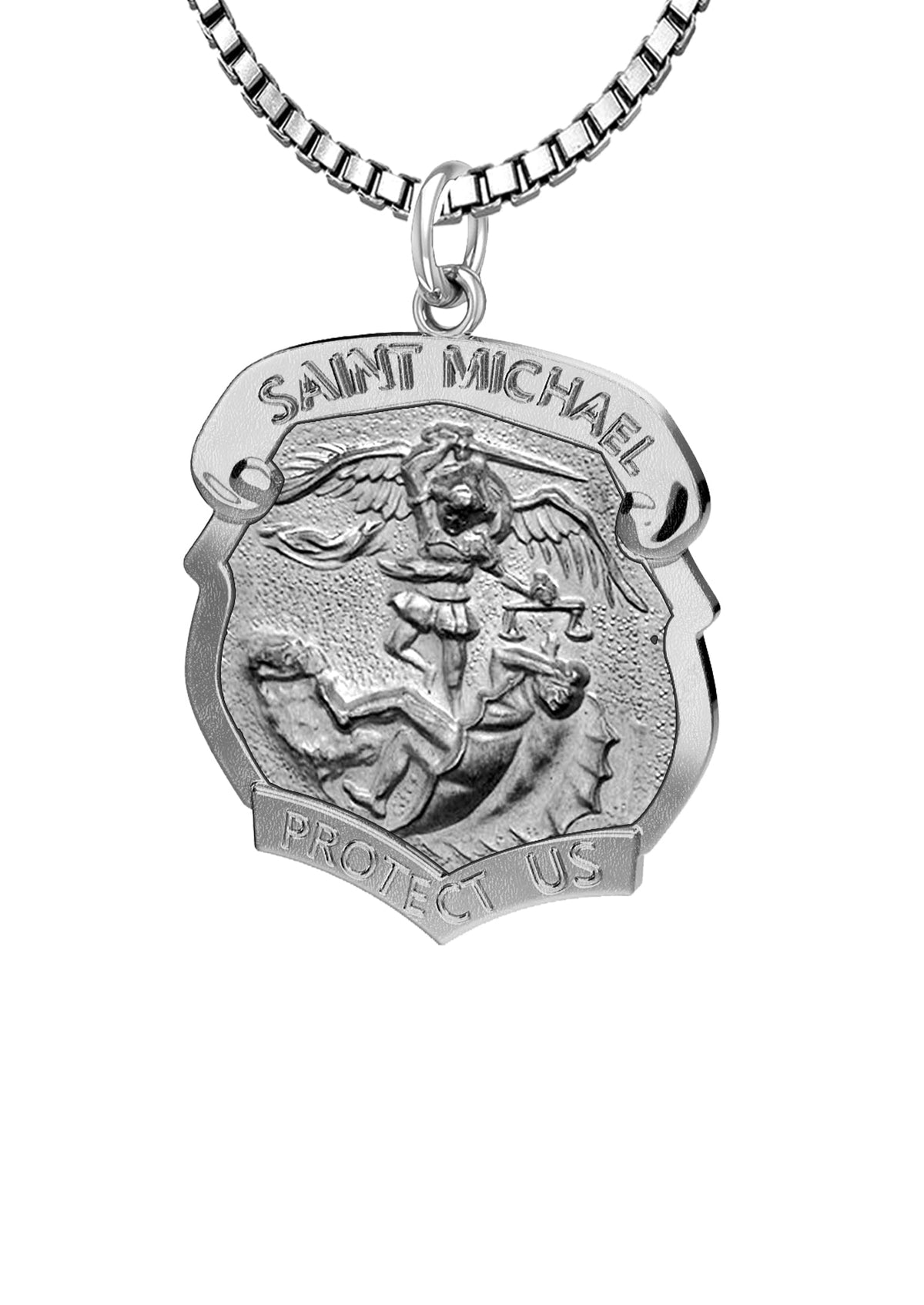 925 Sterling Silver Saint Michael Medal Necklace Women | US…