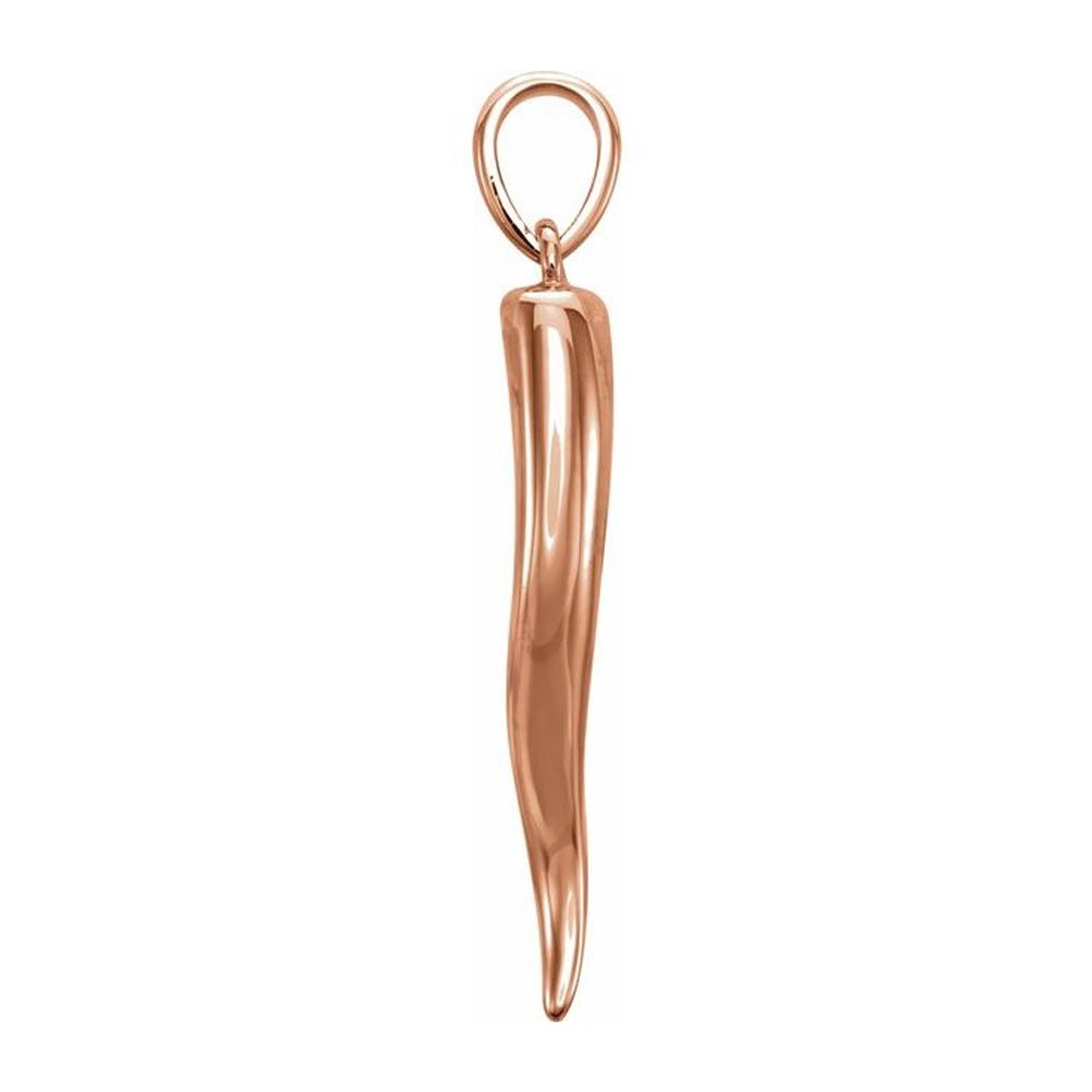 Rose gold deals horn necklace