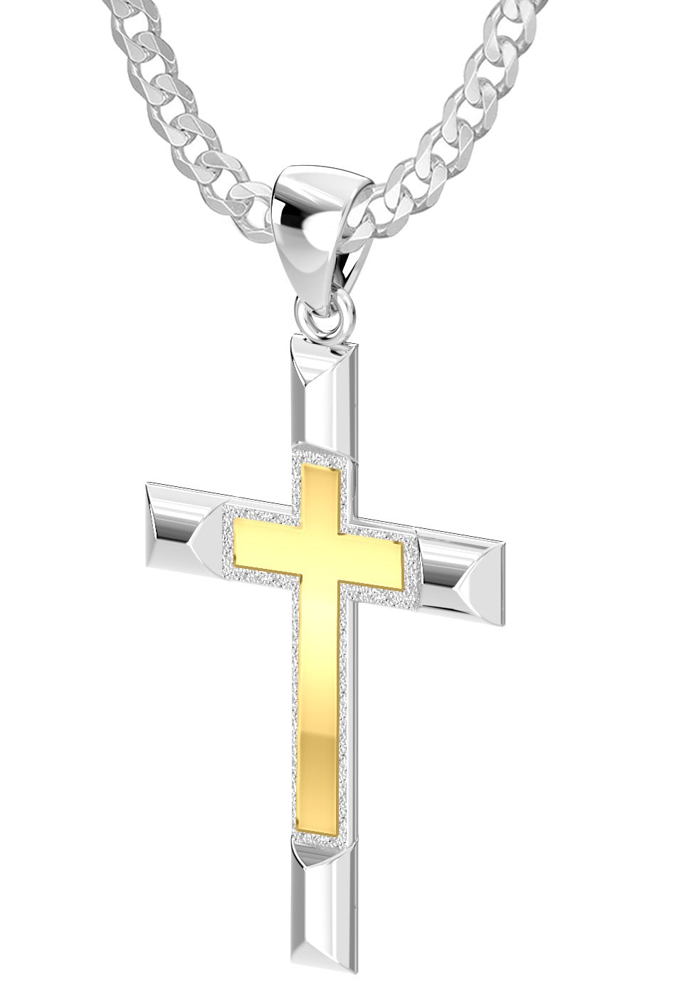 Buy Anayra 92.5 Sterling Silver Cross Pendant with Chain for Women Online  At Best Price @ Tata CLiQ