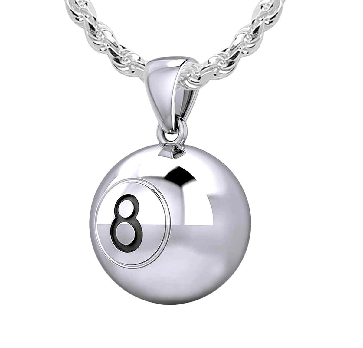 Sterling silver online ball pendant necklace