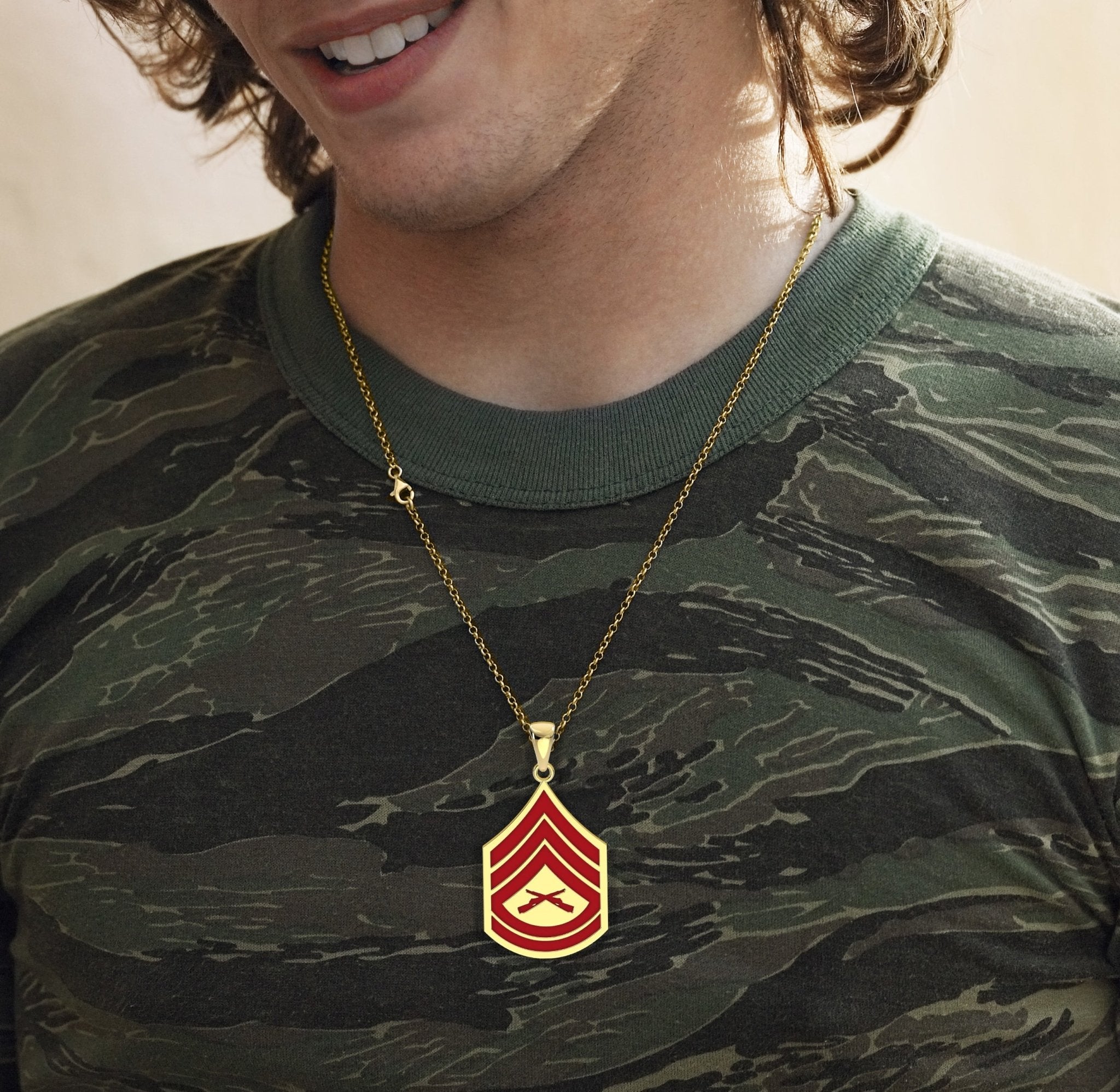 Marine corps sales cross necklace
