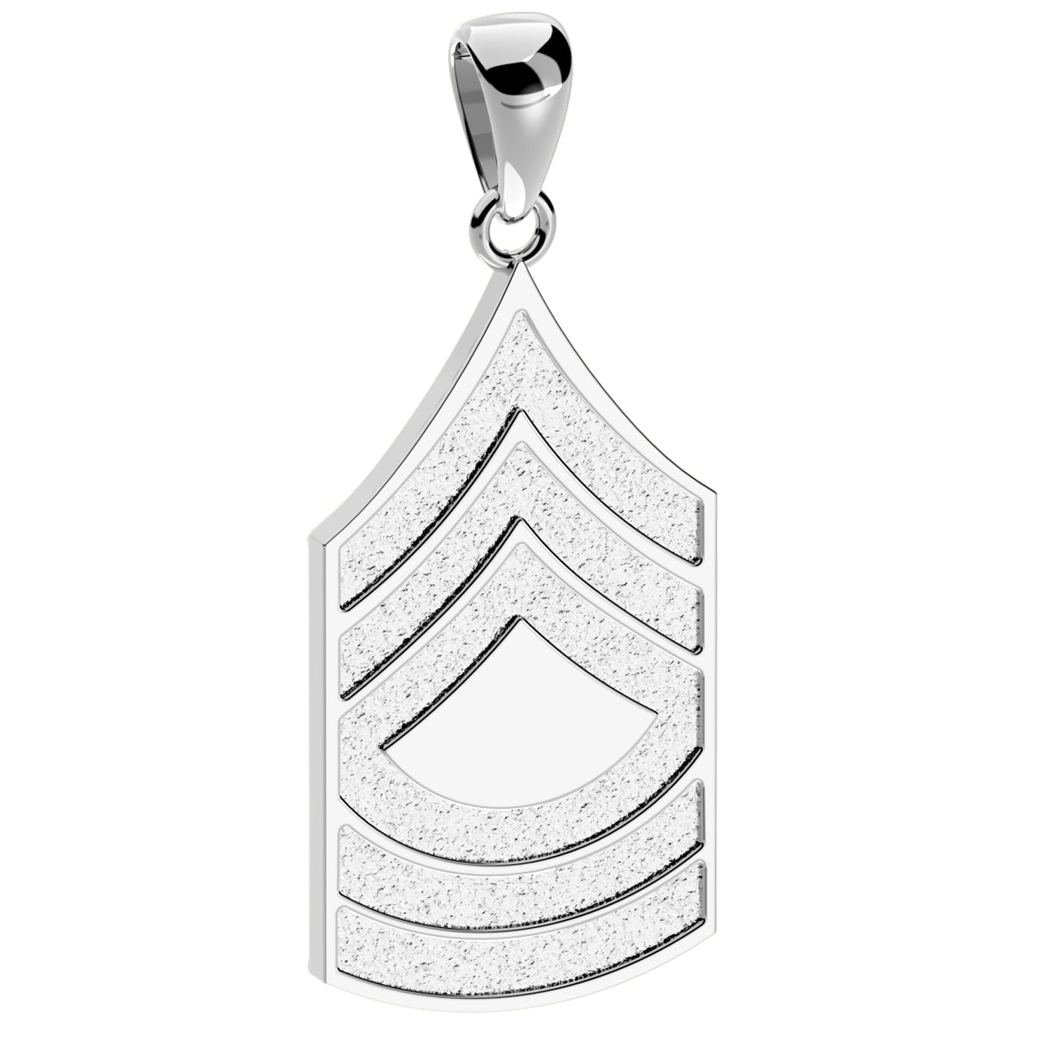 Men's 10k or 14k Yellow or White Gold Master Sergeant US Army Pendant - US Jewels