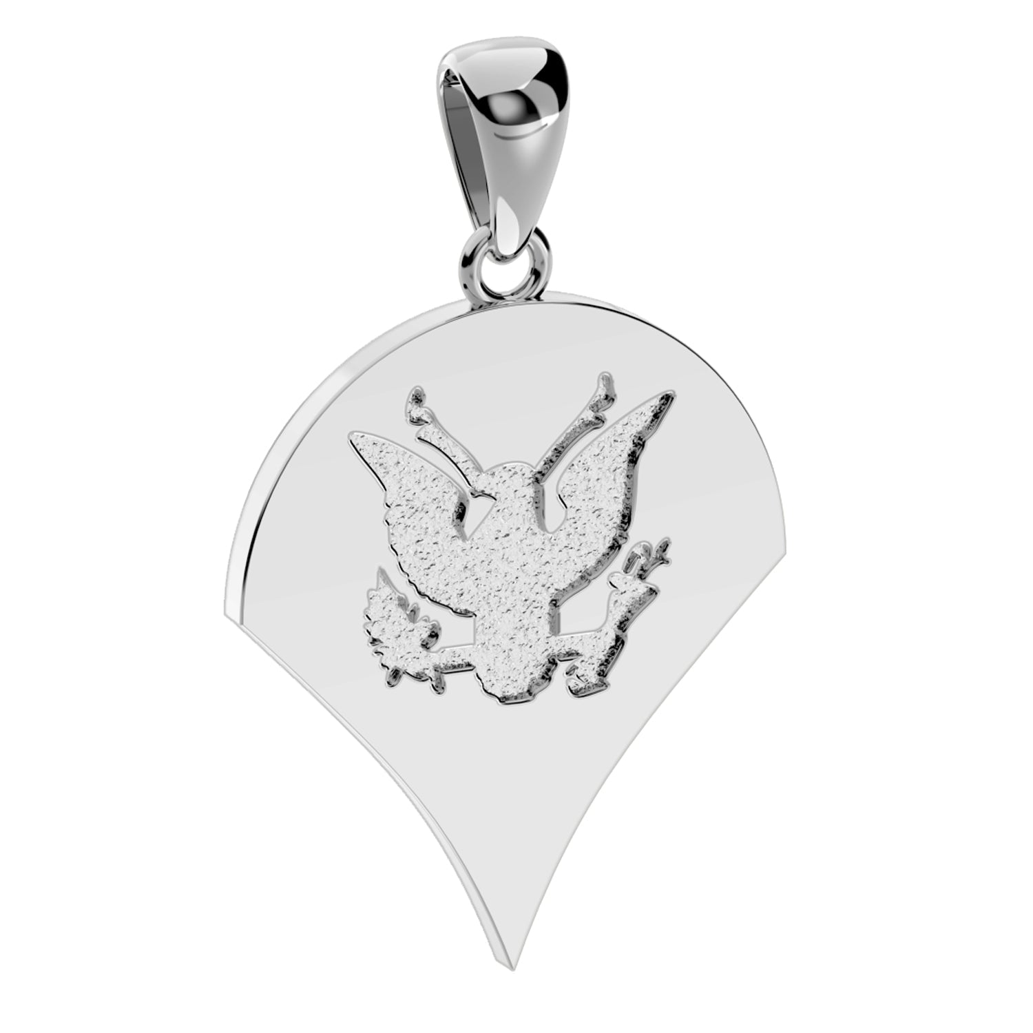 Men's 10k or 14k Yellow or White Gold Specialist US Army Pendant - US Jewels
