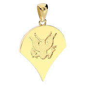 Men's 10k or 14k Yellow or White Gold Specialist US Army Pendant - US Jewels