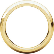 Men's 14k Yellow Gold 4mm Half Round Groom Wedding Band Ring - US Jewels