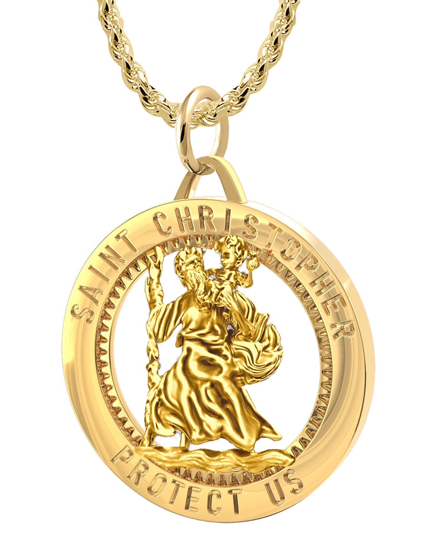 Mens solid clearance gold pendants