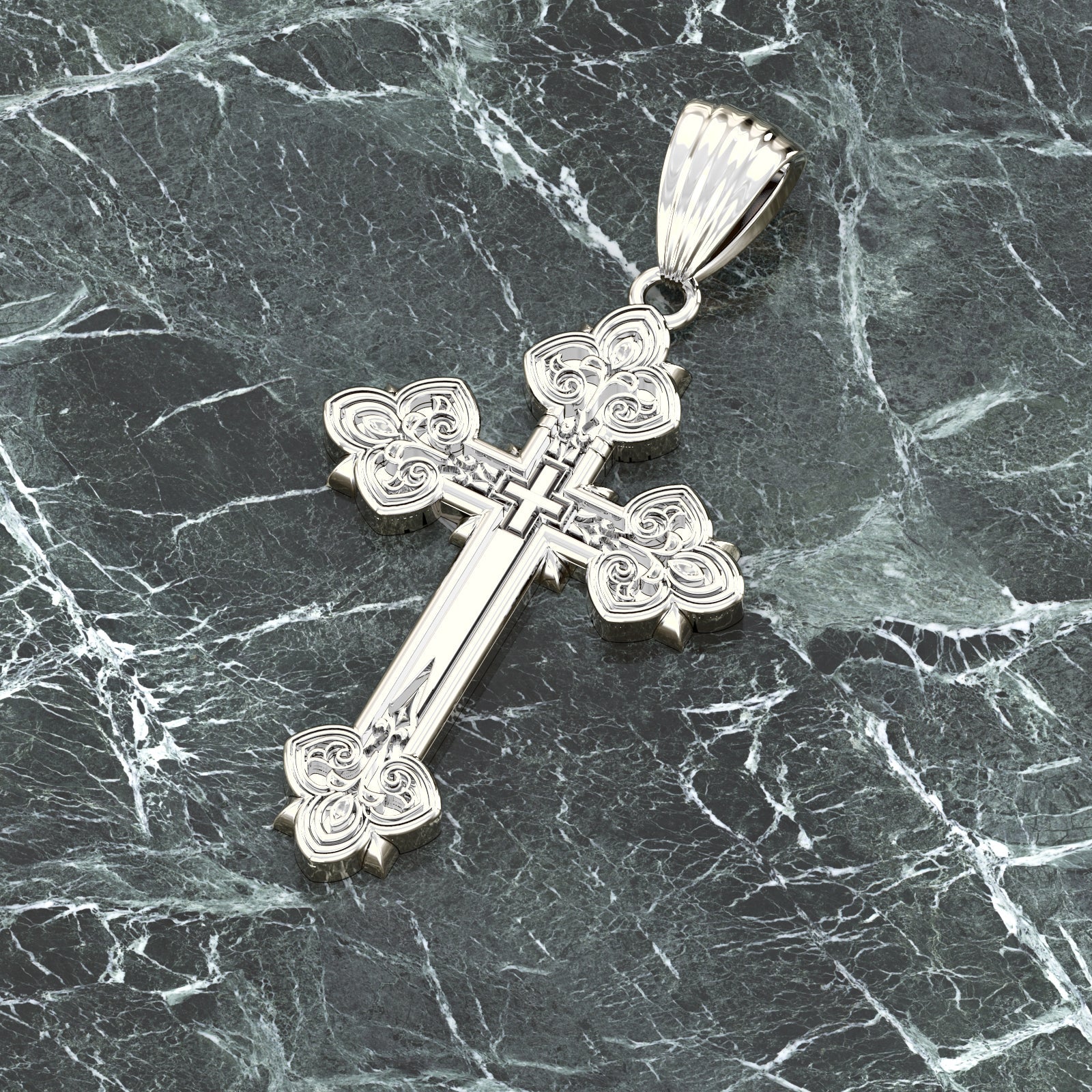 Fleur de deals lis cross necklace