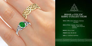 Men's 925 Sterling Silver Irish Celtic Triniy Endless Love Knot Horse Ring - US Jewels