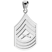 Men's 925 Sterling Silver Master Sergeant US Marine Corps Pendant - US Jewels
