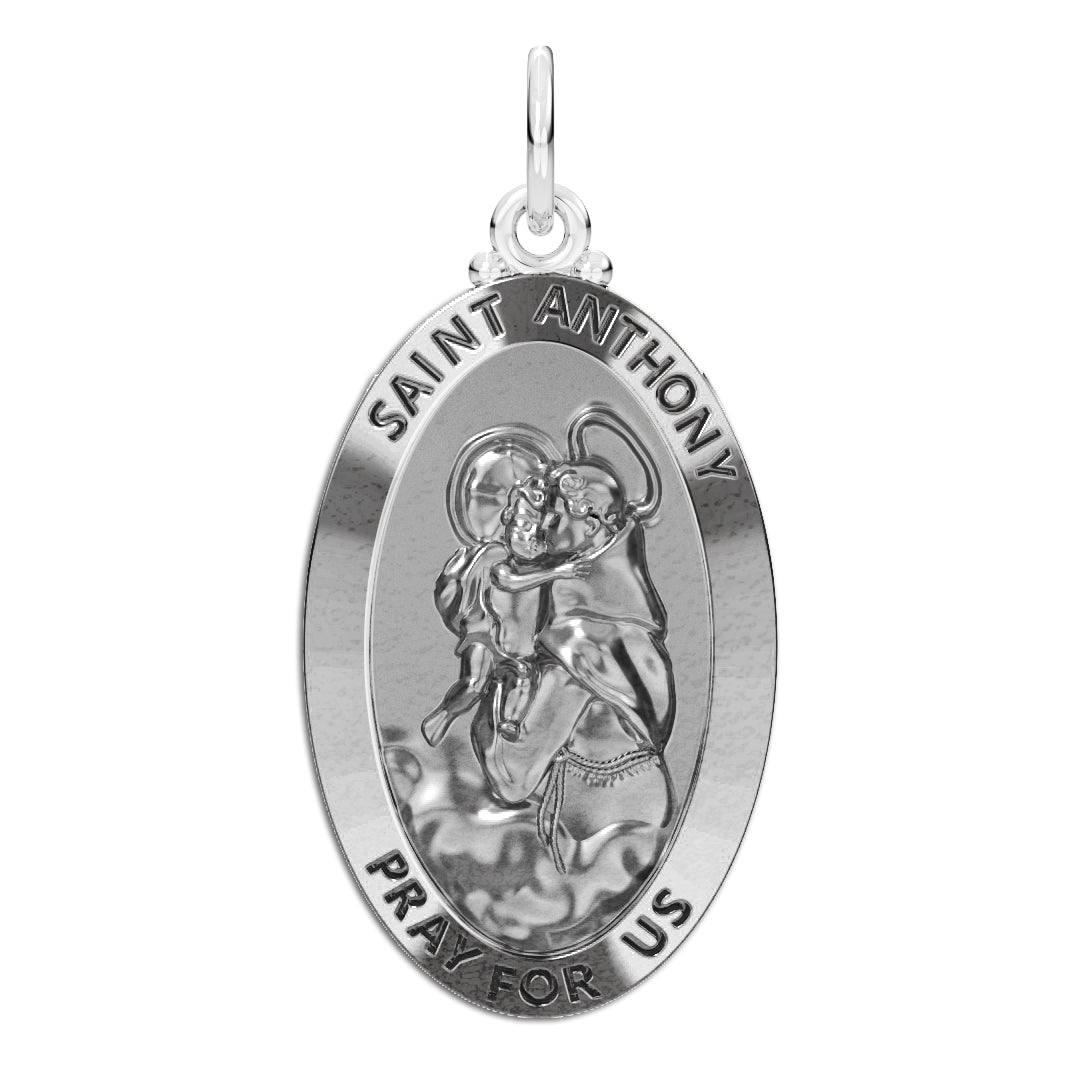 Saint anthony store mens necklace