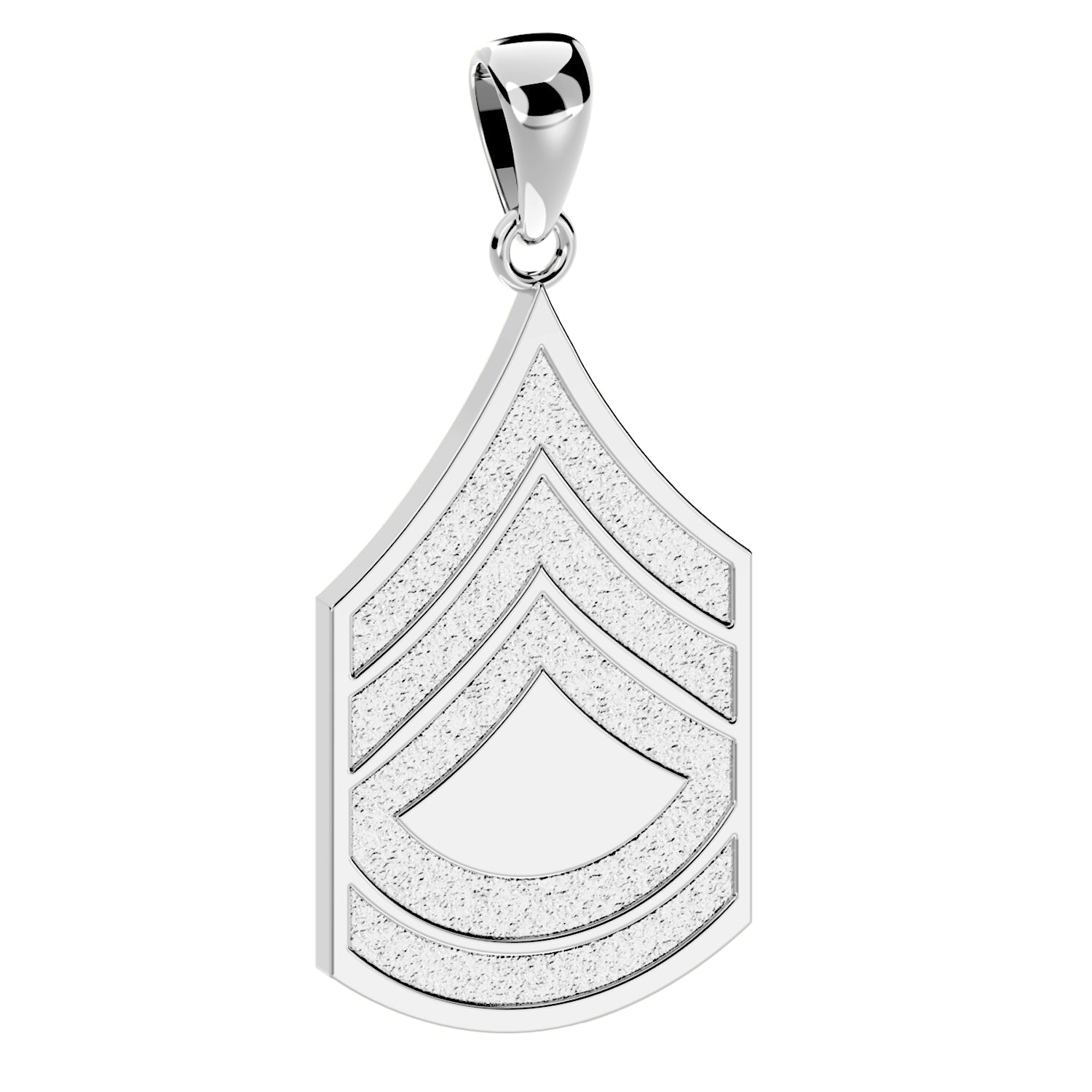 Men's 925 Sterling Silver Sergeant 1st Class US Army Pendant - US Jewels