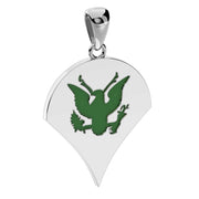 Men's 925 Sterling Silver US Army Specialist Rank Pendant - US Jewels