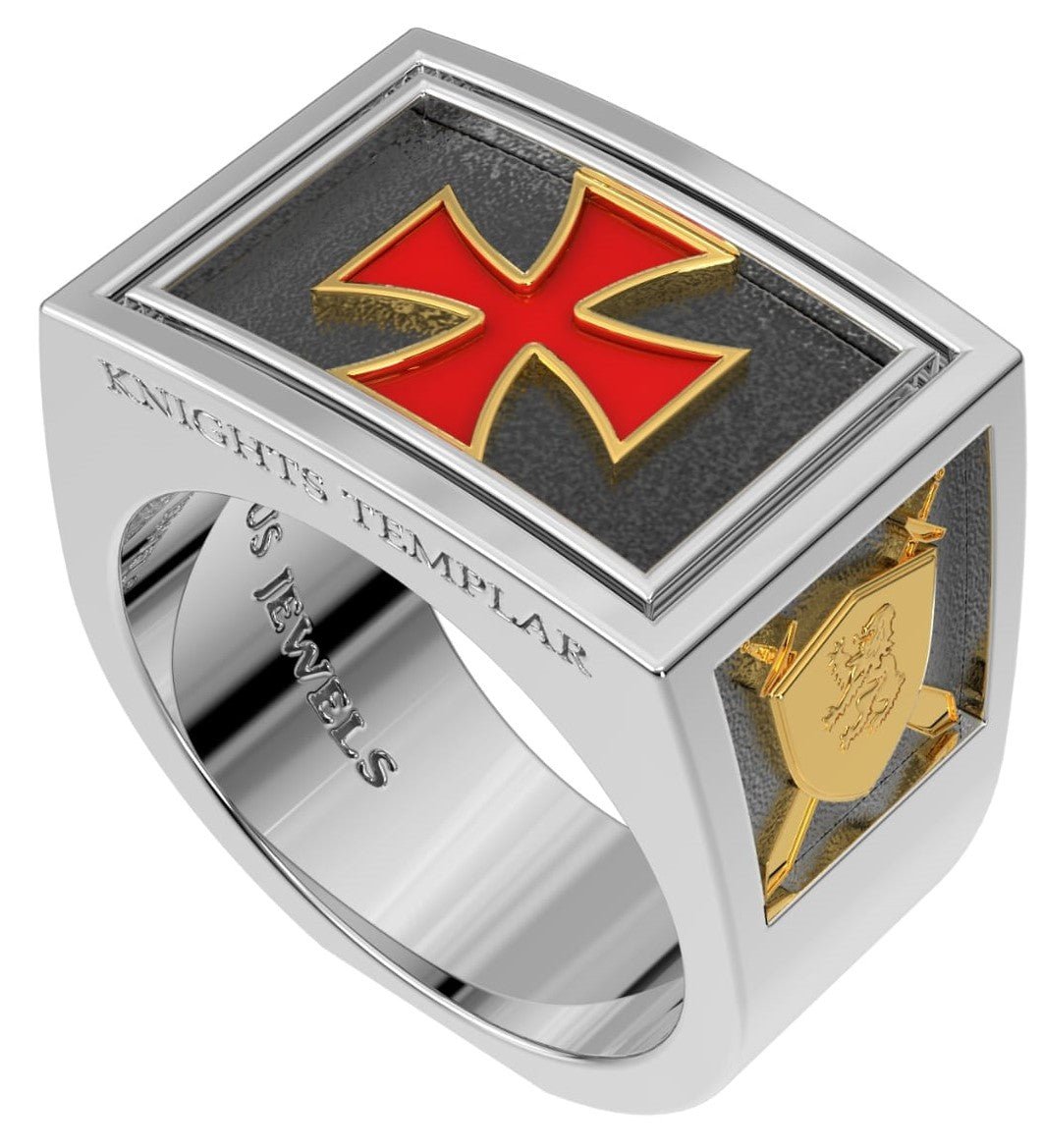 Knights templar hot sale ring gold