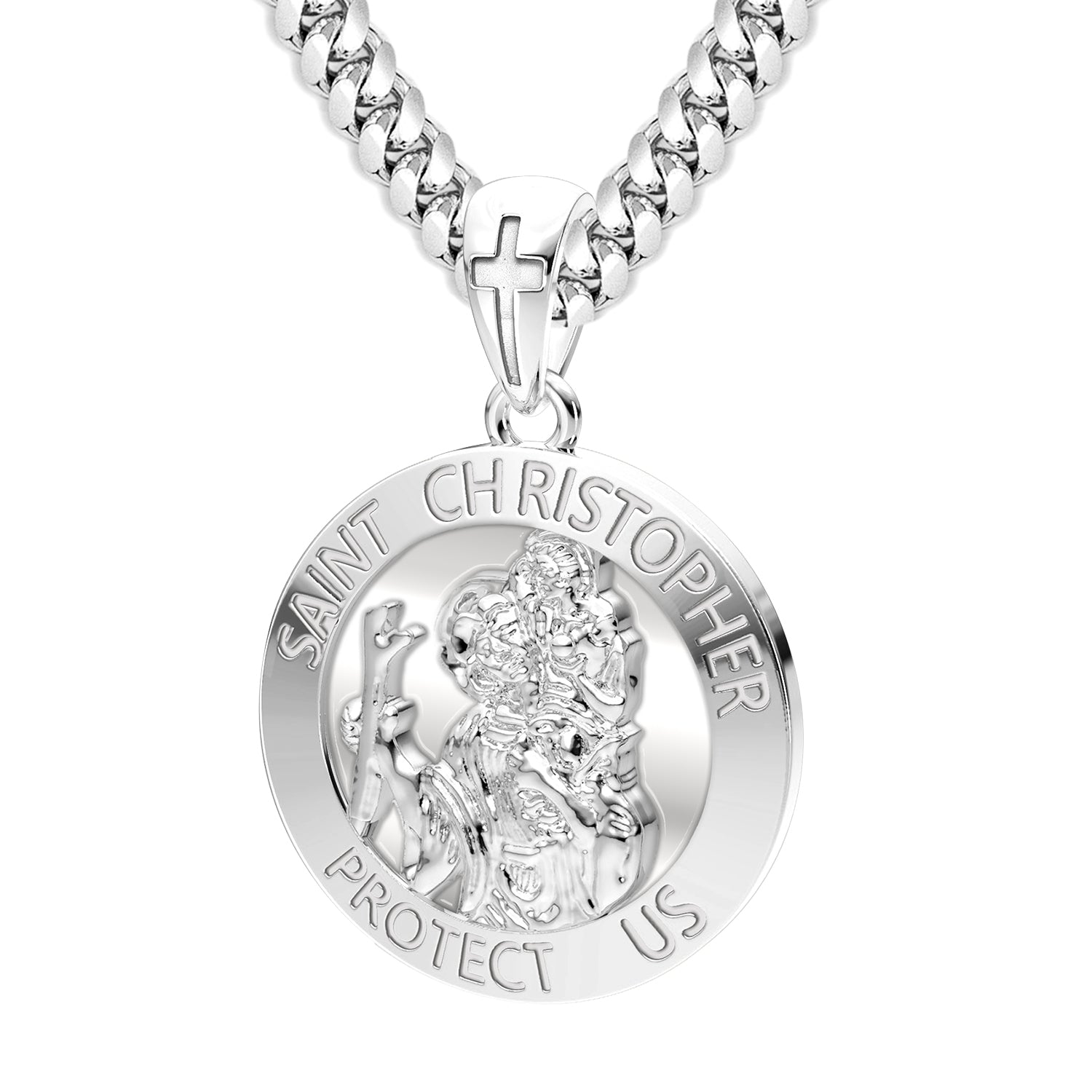 St. Christopher Medal Necklace Or Pendant - R5024JPSF:70005:P – John Fish  Jewelers