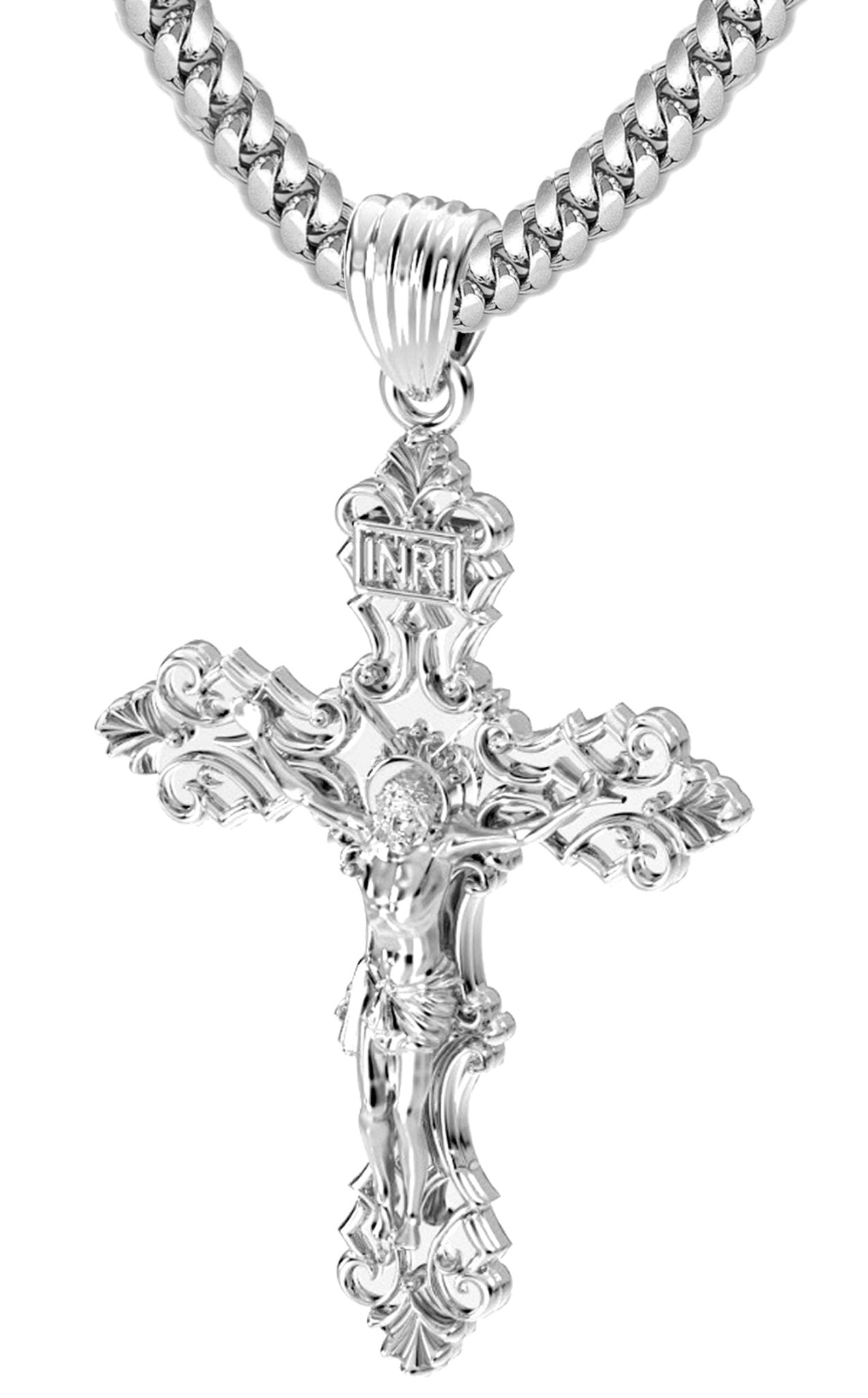 Amazon Collection Men's Sterling Silver Crucifix India | Ubuy