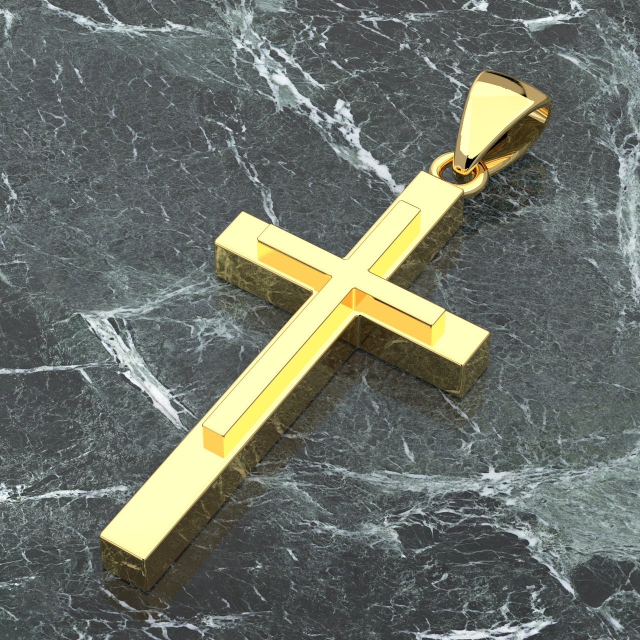 Vintage Italian Sterling Silver Crucifix Pendant - Yourgreatfinds