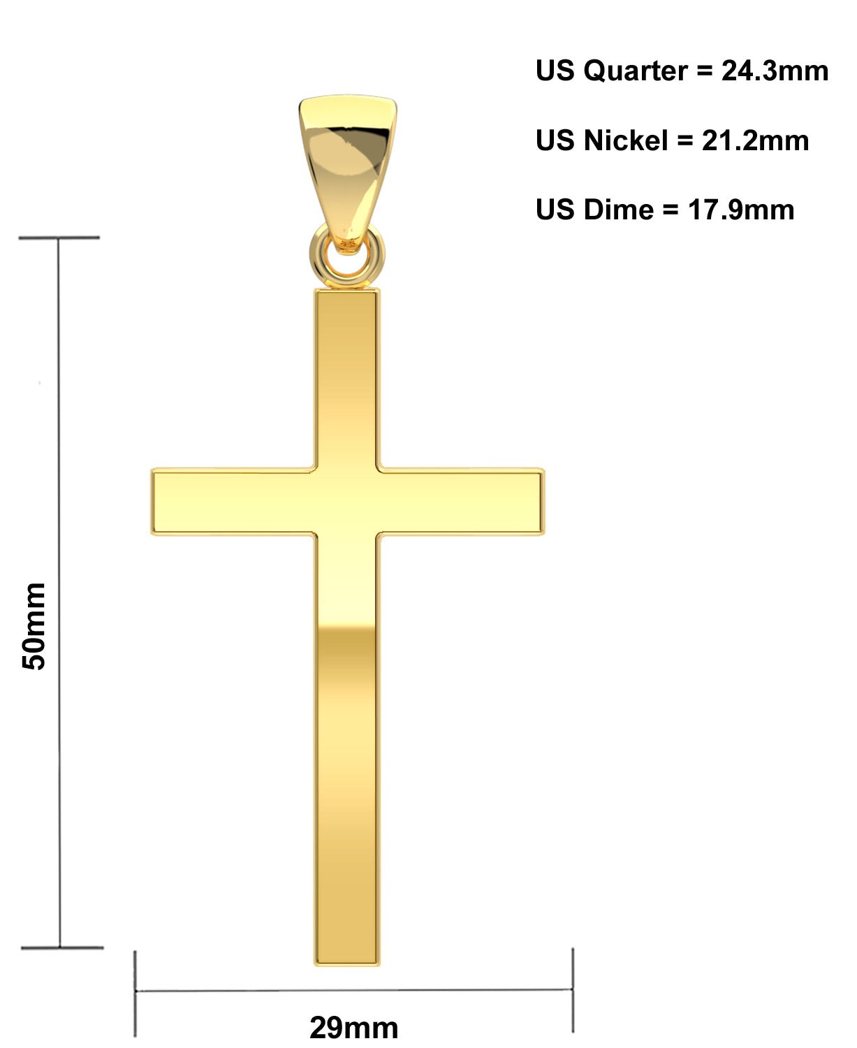 Mens Gold Cross Necklace | 14k Gold Cross Necklace – Klein's Jewelry
