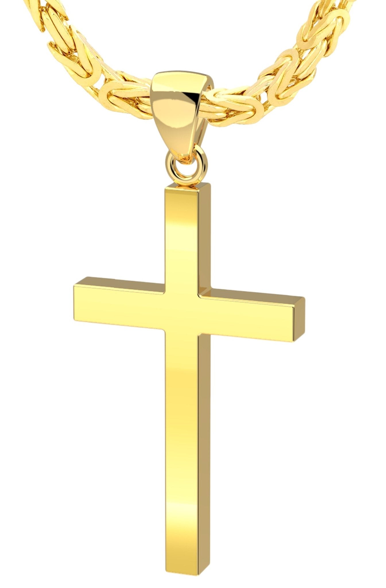 Crucified Jesus Christ Religious Pendant Metal Chain Long Necklace –  alwaystyle4you