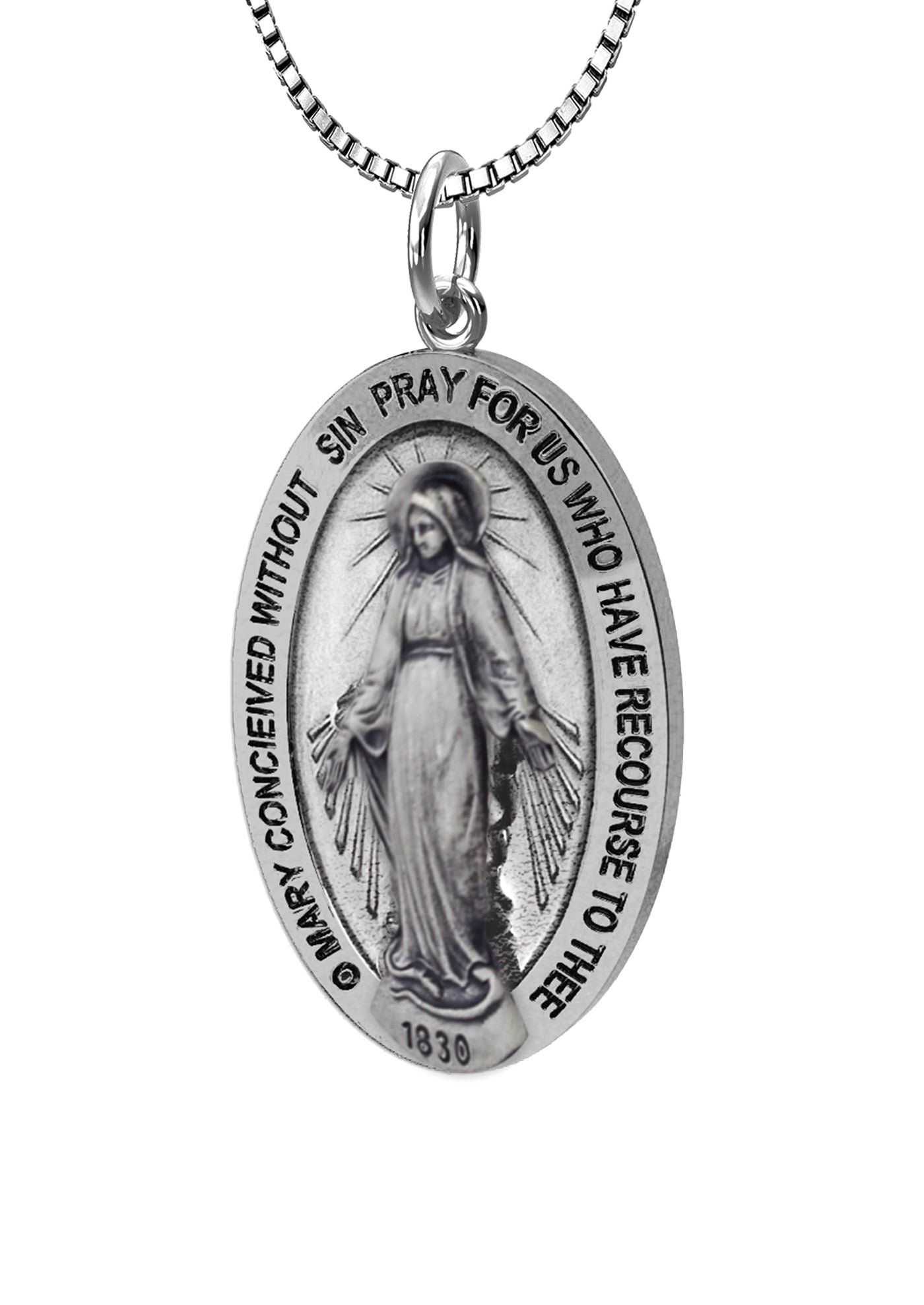 Antique virgin clearance mary pendant