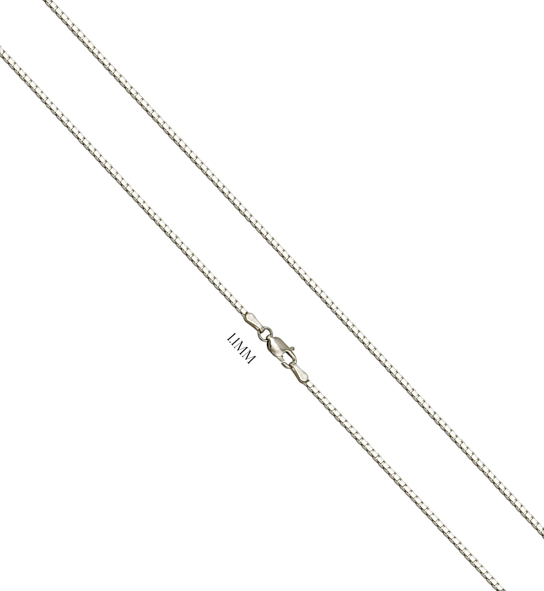 1.9mm Box Chain Necklace in 14K Gold - 24