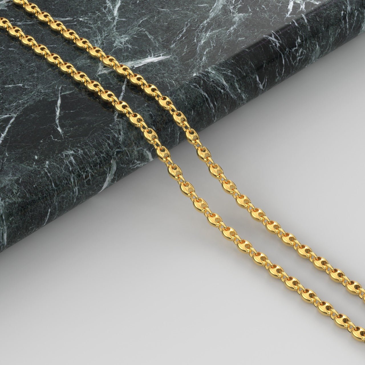 Real gold gucci link on sale chain