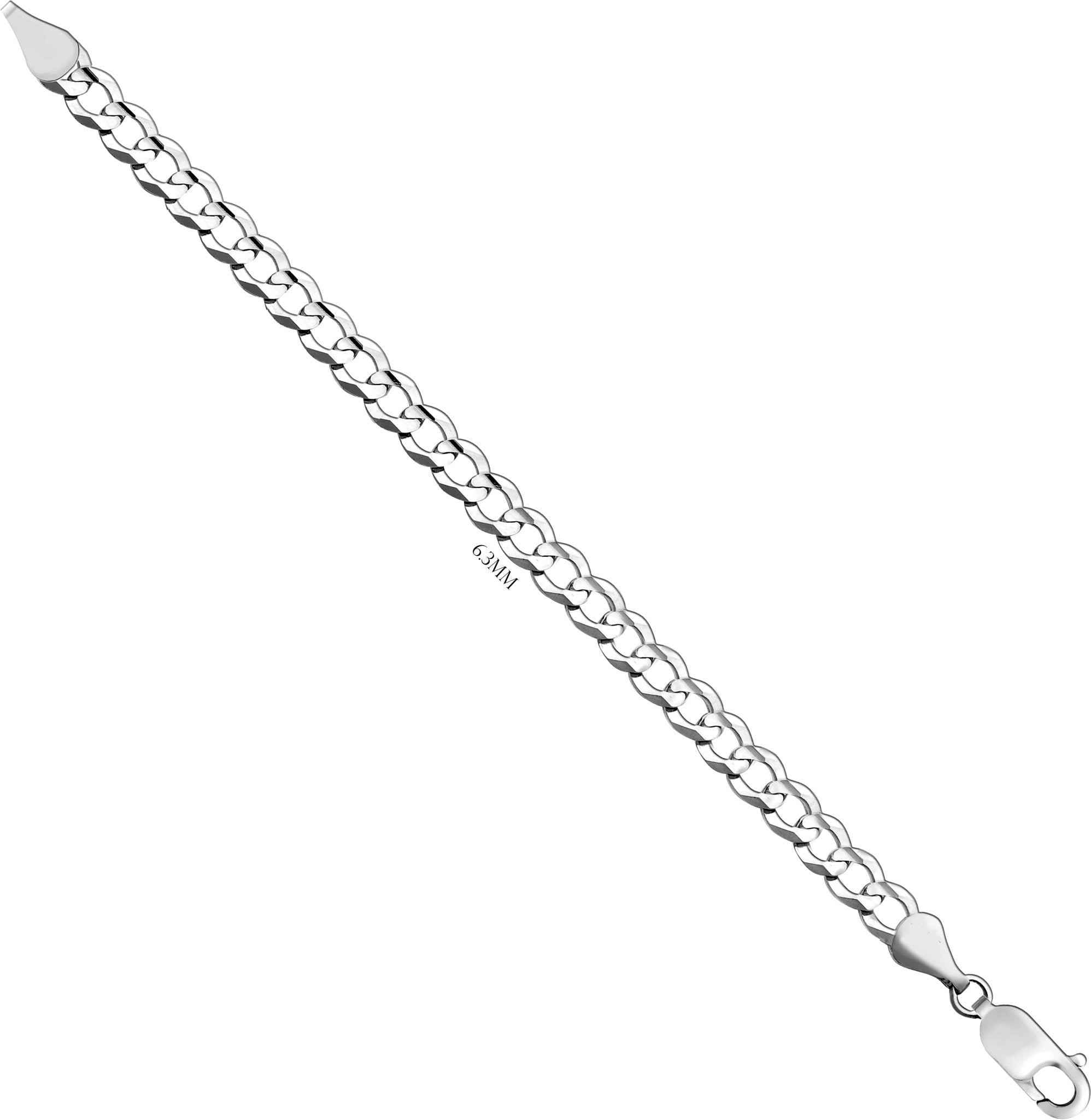 Curb Chain - Chain Necklace Of Solid Sterling Silver