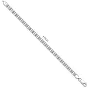 Solid 925 Sterling Silver Miami Cuban Curb Chain Necklace, Sizes 2.6mm - 8.4mm - US Jewels